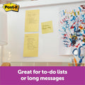 3M Post-it Super Sticky Lined Notes, Canary Yellow, 5 / Pack, MMM6605SSCY