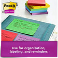 3M Post-it Super Sticky Lined Notes - Playful Primaries Color Collection, Iris Infusion, 6 / Pack, MMM6756SSAN