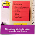 3M Post-it Super Sticky Lined Notes - Playful Primaries Color Collection, Iris Infusion, 6 / Pack, MMM675-6SSAN
