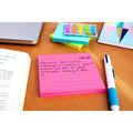 3M Post-it Super Sticky Lined Notes - Energy Boost Color Collection, Sunnyside, 1 Pack, MMM675-6SSUC
