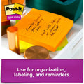 3M Post-it Super Sticky Lined Notes - Energy Boost Color Collection, Sunnyside, 1 Pack, MMM675-6SSUC