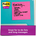 3M Post-it Super Sticky Lined Notes - Energy Boost Color Collection, Sunnyside, 1 Pack, MMM675-6SSUC