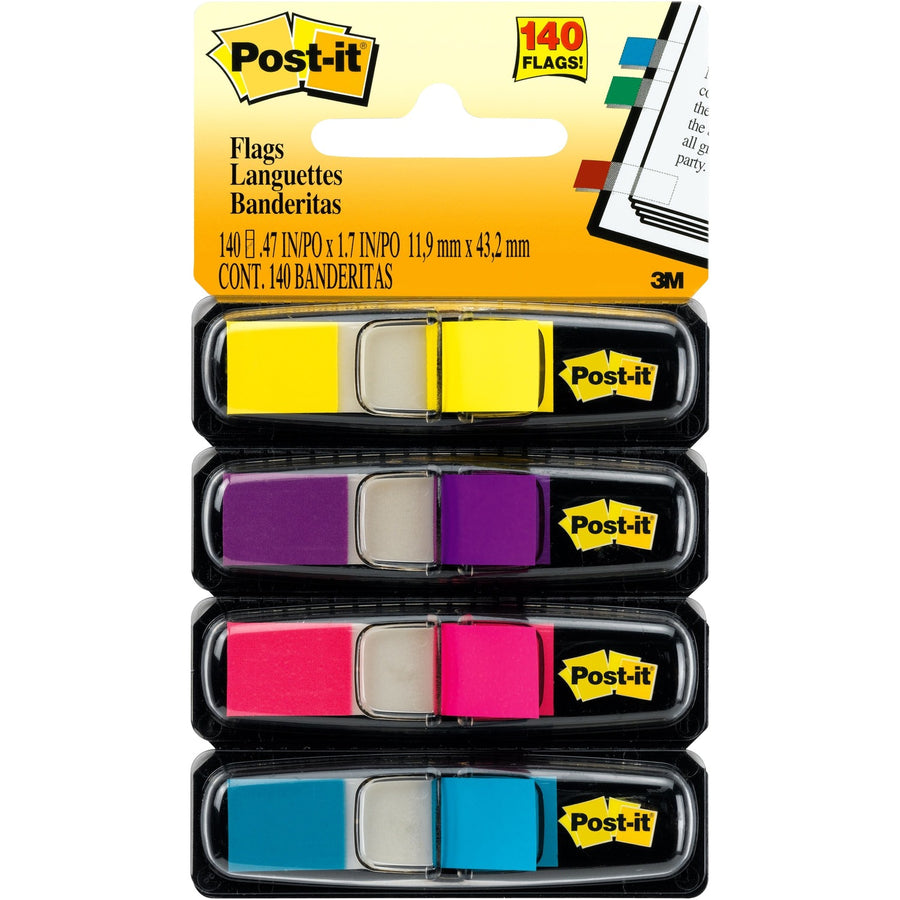 Post-it® Flags, Aqua, Repositionable, 1 / Pack, MMM683-4AB