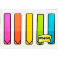 3M Post-it Arrow Flags in On-the-Go Dispenser - Bright Colors, Aqua, 80 / Pack, MMM684ARR2