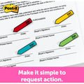 3M Post-it Message Flags, Assorted, 120 / Pack, MMM684SH