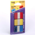 3M Post-it Durable Tabs, Neon, 66 / Pack, MMM686-RYB