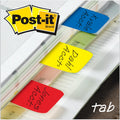 3M Post-it Durable Tabs, Neon, 66 / Pack, MMM686RYB