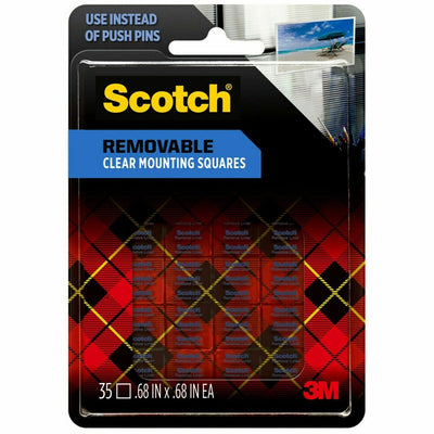 3M Scotch Mounting Squares, Gray, 1 Pack, MMM859
