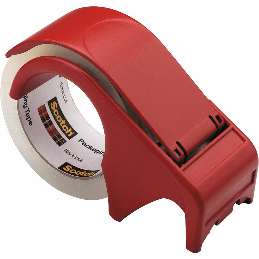 3M Scotch 2" Wide Packaging Tape Hand Dispenser, Red, 6EA/CT — view 1