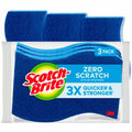 3M Scotch-Brite No Scratch Scrub Sponges, Blue, 3 / Pack, MMMMP-3