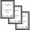 Nu-Dell Golite Easy Slide-In Document Frame, Black, 3 / Pack, NUD11888