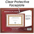 Nu-Dell Golite Woodgrain Award-A-Plaque, Mahogany, NUD18813M