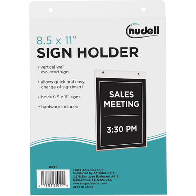 Nu-Dell Sign Holder, Clear, 12EA/BX 6BX/CT — view 1