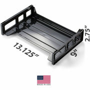 Officemate 21002 Paper Tray, Side Load, Letter Tray, Black, 1 Each