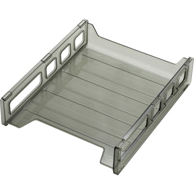 Officemate 21002 Paper Tray, Front Load, Letter Tray, Smoke, OIC21031