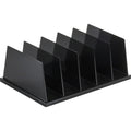 Officemate 21222 Large Vertical Sorter, 5 Compartments, Black, OIC21222