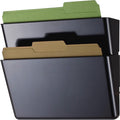 Officemate 21405 Mountable Wall File, Letter Size, 2 Slot, Black, 2 / Box, OIC21405
