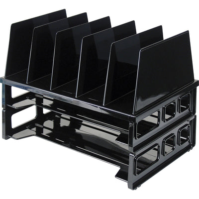 Officemate Sorter with Letter Trays, Black, 1 Pack — view 1
