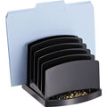 Officemate 2200 Series Incline Sorter, 6 Compartments, Black, OIC22222