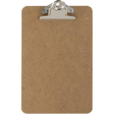 Officemate Hardboard Clipboards, Brown, 6" Width x 9" Length, OIC83103