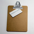 Officemate Hardboard Clipboards, Brown, 6" Width x 9" Length, OIC83103