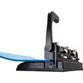 Officemate Heavy-Duty Hole Punch with Lever Handle, Black, OIC90078