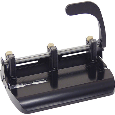 Officemate Heavy-Duty Hole Punch with Lever Handle, Black, 6EA/CT — view 1