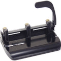 Officemate Heavy-Duty Hole Punch with Lever Handle, Black, OIC90078