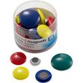 Officemate Round Handy Magnets, Green, 30 / Pack, OIC92500
