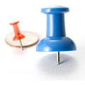 Officemate Giant Push Pins, Assorted, 1 Pack, OIC92902