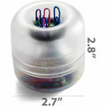 Officemate Euro-Style Designer Paper Clip Holder, Clear, OIC93695