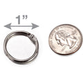 Officemate Loose-Leaf Book Rings, Silver, 100 / Box, OIC99701