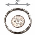 Officemate Loose-Leaf Book Rings, Silver, 50 / Box, OIC99704