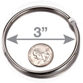 Officemate Loose-Leaf Book Rings, Silver, 10 / Box, OIC99706