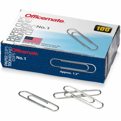 Officemate Paper Clips, Silver, 10 / Pack — view 1