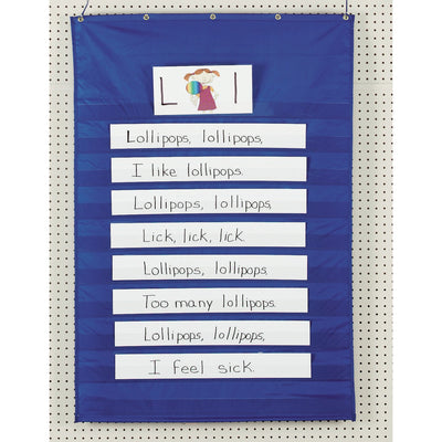 Dixon Ticonderoga Pacon Standard Pocket Chart, Blue, PAC20010