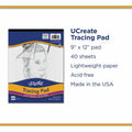 Dixon Ticonderoga UCreate Tracing Pad, 9" x 12", 1 Pad, PAC2369
