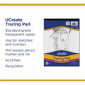 Dixon Ticonderoga UCreate Tracing Pad, 9" x 12", 1 Pad, PAC2369