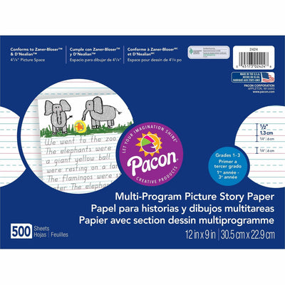 Dixon Ticonderoga Pacon Multi-program Picture Story Paper, 12" x 9", 500 / Ream — view 1