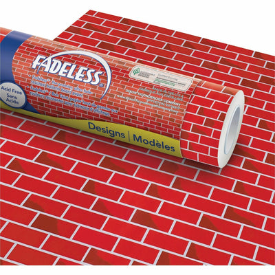 Dixon Ticonderoga Fadeless Bulletin Board Art Paper, Red, 1 Roll, PAC56475