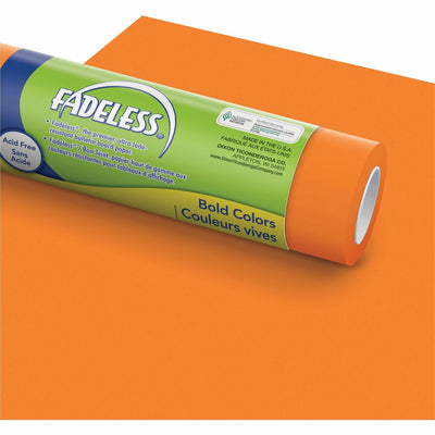 Dixon Ticonderoga Fadeless Bulletin Board Art Paper, Orange, 1 Roll — view 1