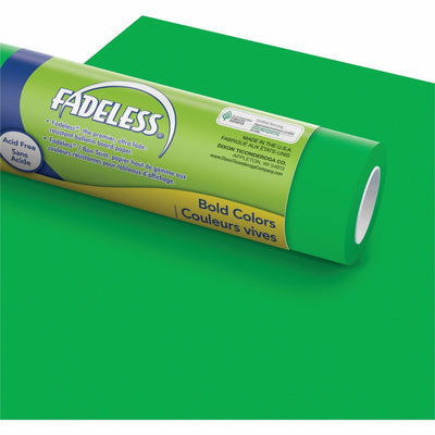 Dixon Ticonderoga Fadeless Bulletin Board Art Paper, Apple Green, 1 Roll, PAC57135