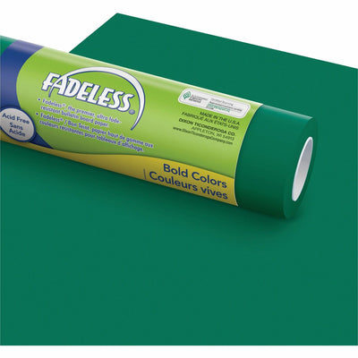 Dixon Ticonderoga Fadeless Bulletin Board Art Paper, Dark Green, 1 Roll, PAC57145