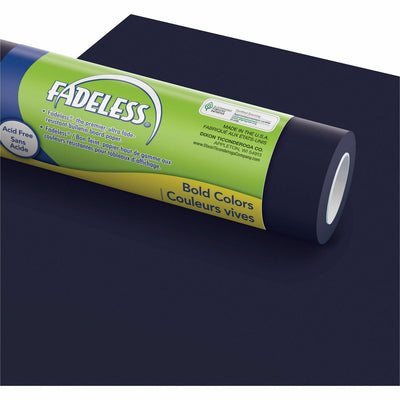 Dixon Ticonderoga Fadeless Bulletin Board Art Paper, Rich Blue, 1 Roll, PAC57185