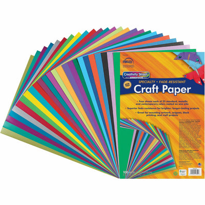Dixon Ticonderoga Creativity Street Designer Art Paper Sheets, Assorted, 1 Pack, PAC57650