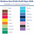 Dixon Ticonderoga Rainbow Duo-Finish Kraft Paper, White, 1 Roll, PAC63000