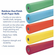 Rainbow Colored Kraft Duo-Finish Kraft Paper, 1 Roll