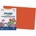 Dixon Ticonderoga Prang Construction Paper, Orange, 1 Pack, PAC6607