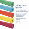 Dixon Ticonderoga ArtKraft Duo-Finish Kraft Paper, Brite Green, 1 Roll, PAC67131