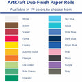 Dixon Ticonderoga ArtKraft Duo-Finish Kraft Paper, Sky Blue, 1 Roll, PAC67151